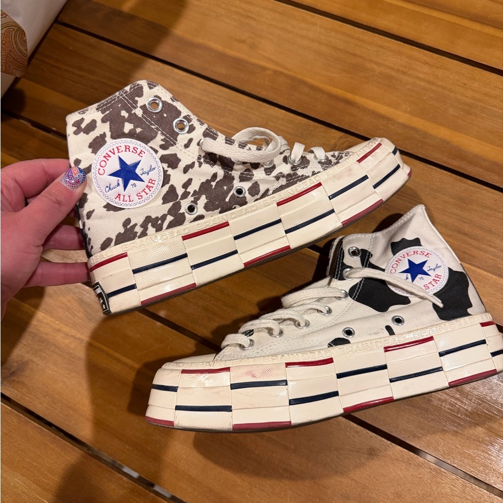 Brain Dead Converse Collab HiTop Sneakers Women’s Size 7/Men’s Size 5/ EU 37.5